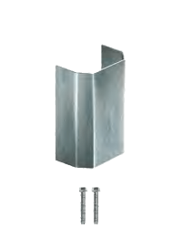 Angled Wall Guard Galvanized 7"